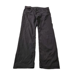 PrAna Pants Mens 36x30 Gray Brion Slim Fit Outdoor Hiking Chino Performance Gorp